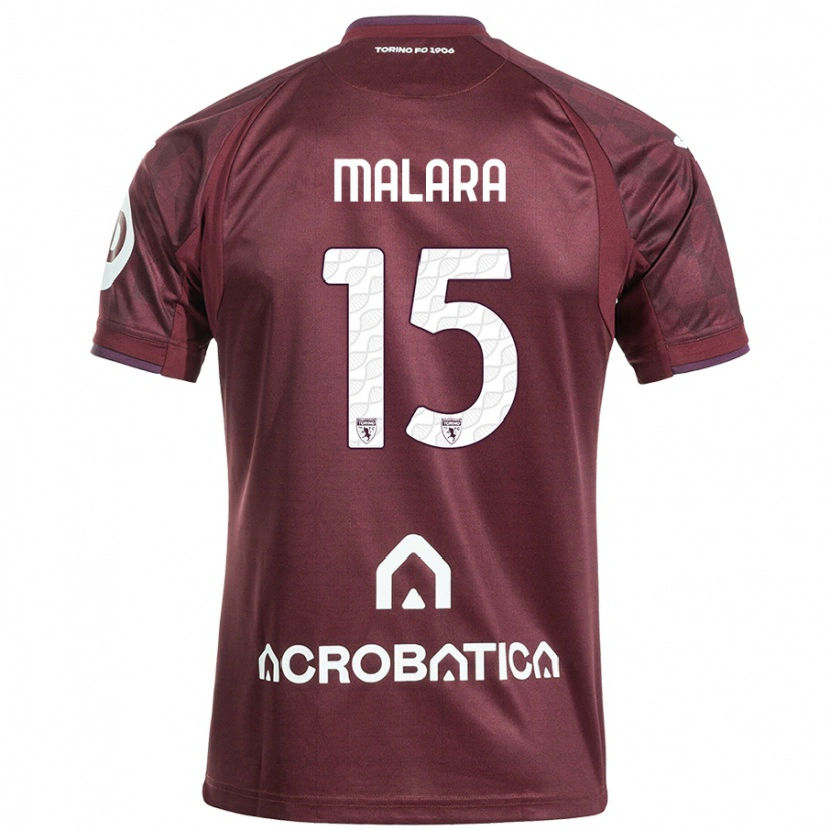 Danxen Kvinnor Sara Malara #15 Rödbrun Vit Hemmatröja Matchtröjor 2024/25 Tröjor T-Tröja
