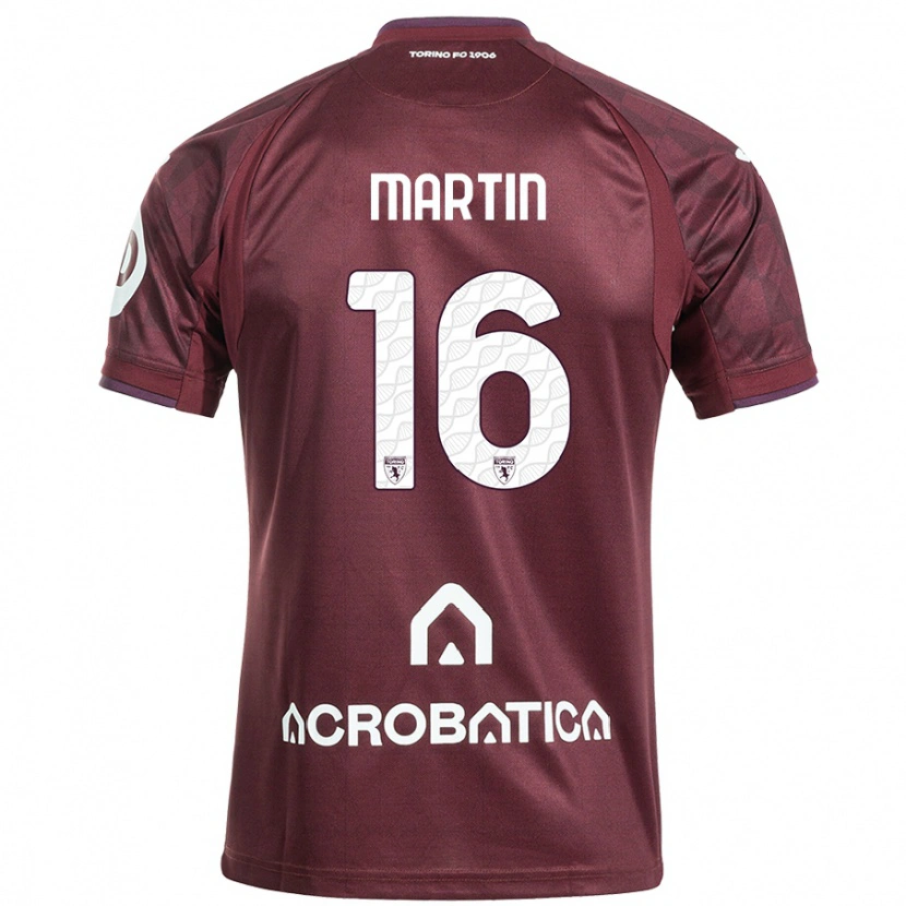 Danxen Kvinnor Francesca Martin #16 Rödbrun Vit Hemmatröja Matchtröjor 2024/25 Tröjor T-Tröja