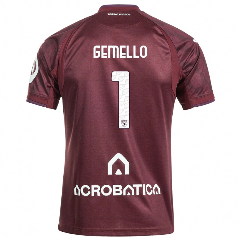 Danxen Kvinnor Luca Gemello #1 Rödbrun Vit Hemmatröja Matchtröjor 2024/25 Tröjor T-Tröja