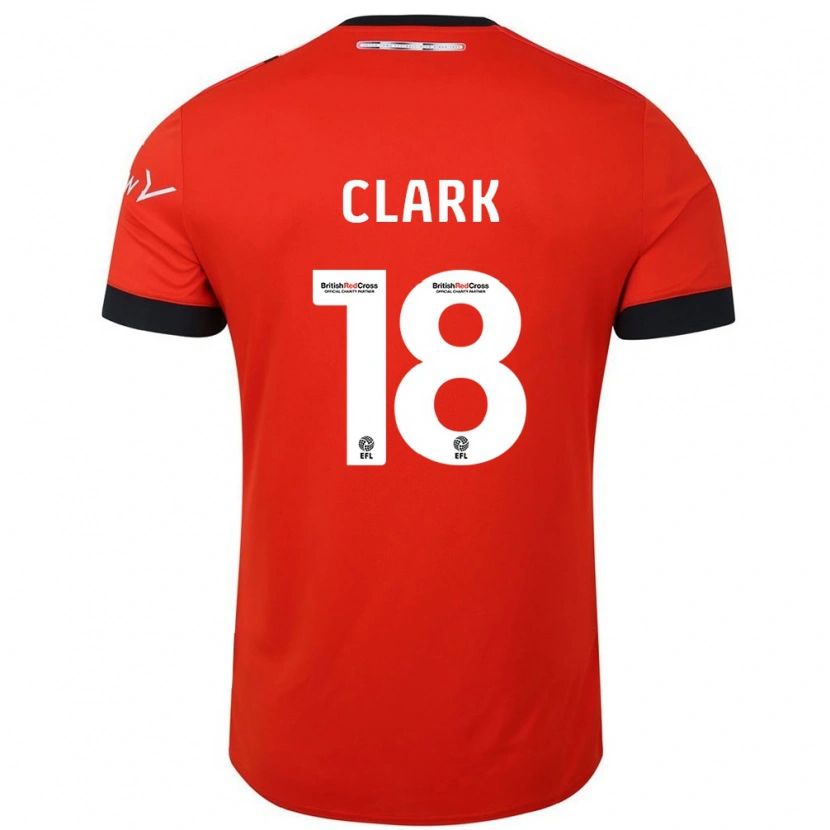 Danxen Kvinnor Jordan Clark #18 Orange Svart Hemmatröja Matchtröjor 2024/25 Tröjor T-Tröja