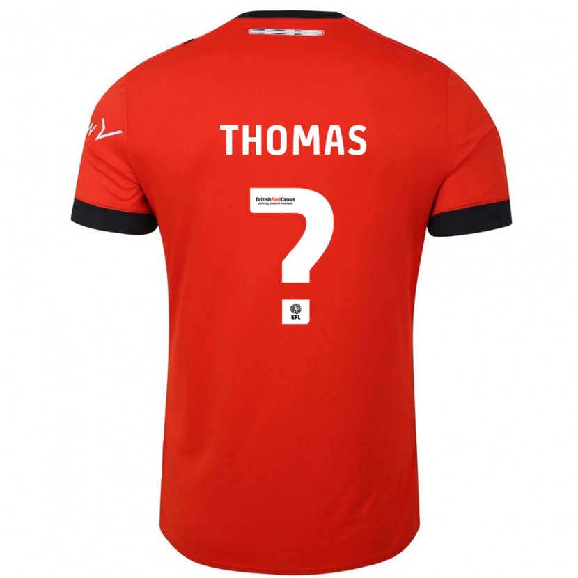 Danxen Kvinnor Lucas Thomas #0 Orange Svart Hemmatröja Matchtröjor 2024/25 Tröjor T-Tröja
