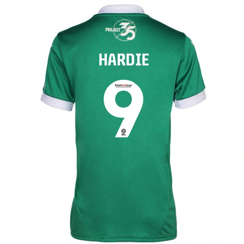 Danxen Kvinnor Ryan Hardie #9 Grön Vit Hemmatröja Matchtröjor 2024/25 Tröjor T-Tröja