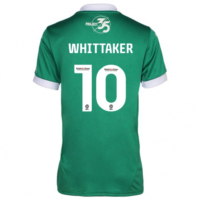 Danxen Kvinnor Morgan Whittaker #10 Grön Vit Hemmatröja Matchtröjor 2024/25 Tröjor T-Tröja
