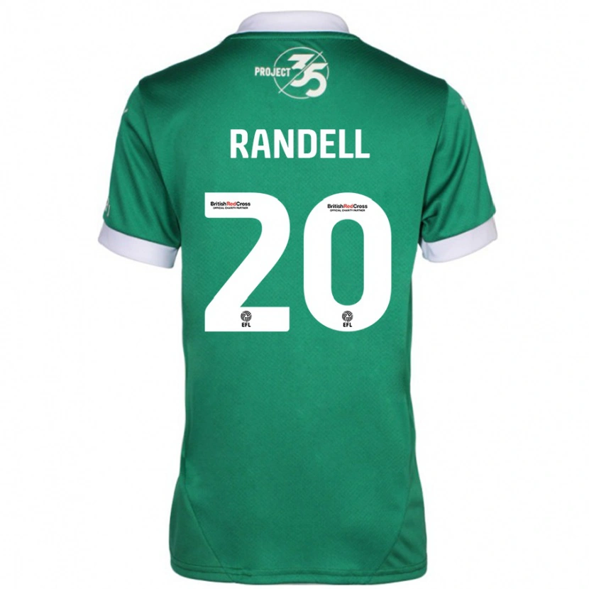 Danxen Kvinnor Adam Randell #20 Grön Vit Hemmatröja Matchtröjor 2024/25 Tröjor T-Tröja
