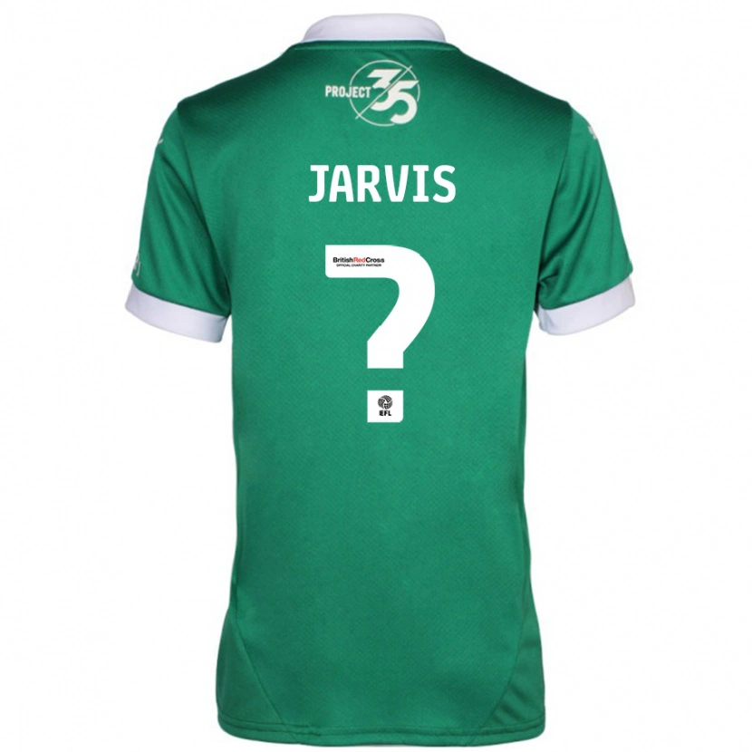Danxen Kvinnor Lulu Jarvis #0 Grön Vit Hemmatröja Matchtröjor 2024/25 Tröjor T-Tröja