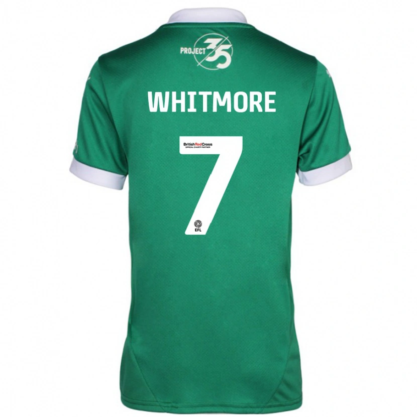 Danxen Kvinnor Charlotte Whitmore #7 Grön Vit Hemmatröja Matchtröjor 2024/25 Tröjor T-Tröja