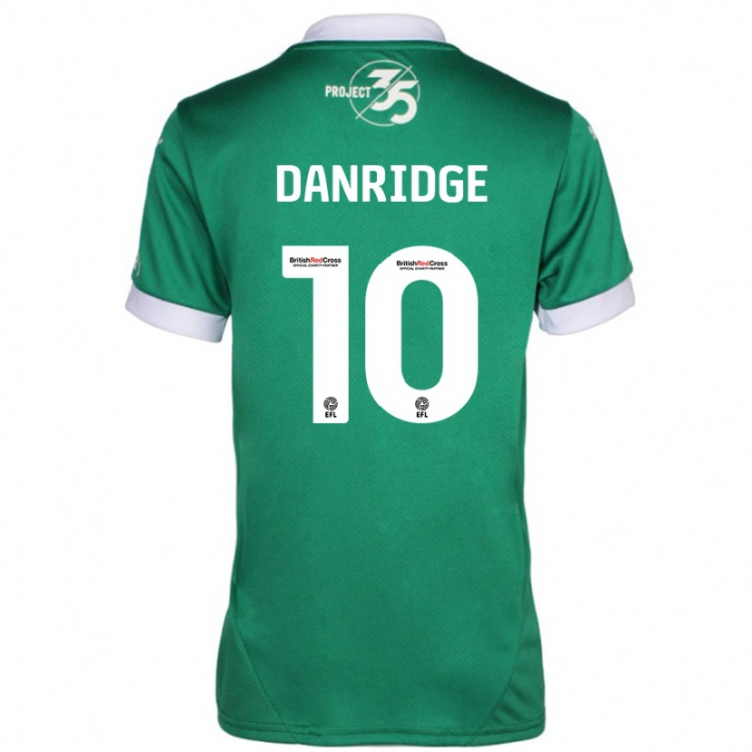 Danxen Kvinnor Rebecca Danridge #10 Grön Vit Hemmatröja Matchtröjor 2024/25 Tröjor T-Tröja