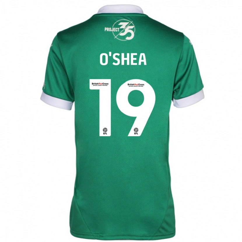 Danxen Kvinnor Erin O'shea #19 Grön Vit Hemmatröja Matchtröjor 2024/25 Tröjor T-Tröja