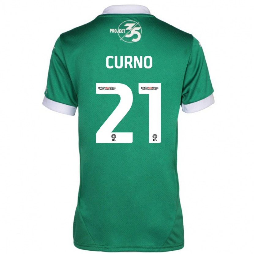 Danxen Kvinnor Maddi Curno #21 Grön Vit Hemmatröja Matchtröjor 2024/25 Tröjor T-Tröja