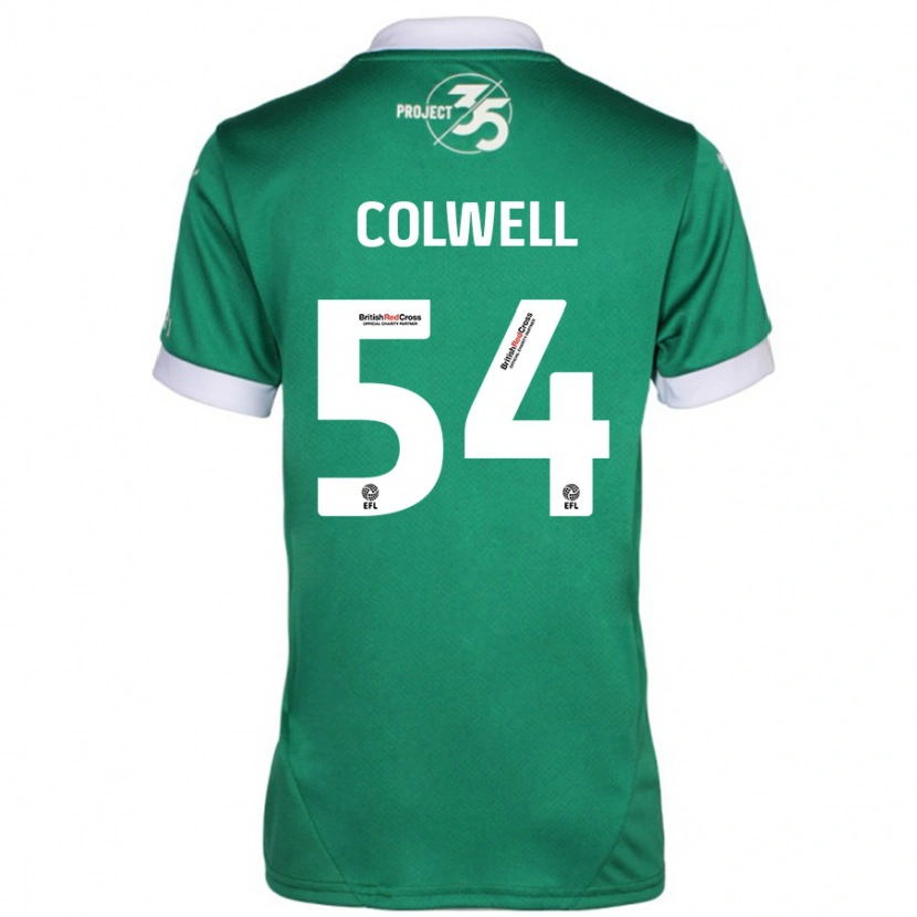 Danxen Kvinnor Lewis Colwell #54 Grön Vit Hemmatröja Matchtröjor 2024/25 Tröjor T-Tröja