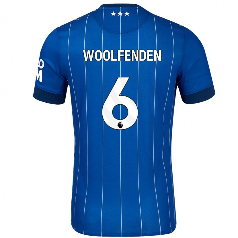 Danxen Kvinnor Luke Woolfenden #6 Marinblå Hemmatröja Matchtröjor 2024/25 Tröjor T-Tröja