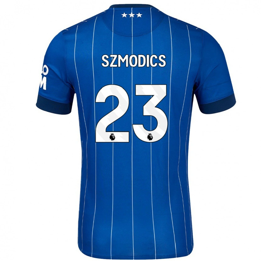 Danxen Kvinnor Sammie Szmodics #23 Marinblå Hemmatröja Matchtröjor 2024/25 Tröjor T-Tröja