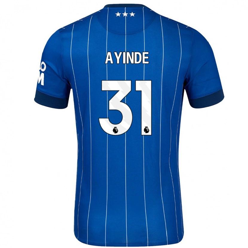 Danxen Kvinnor Leon Ayinde #31 Marinblå Hemmatröja Matchtröjor 2024/25 Tröjor T-Tröja