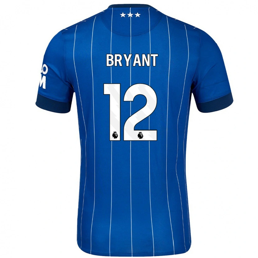 Danxen Kvinnor Issy Bryant #12 Marinblå Hemmatröja Matchtröjor 2024/25 Tröjor T-Tröja