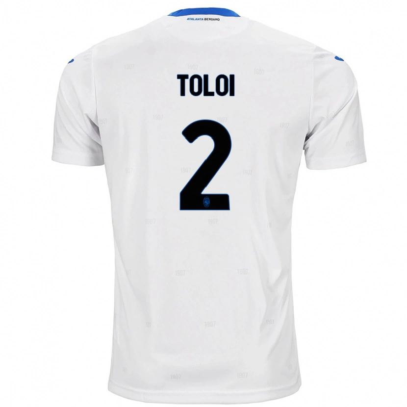 Danxen Kvinnor Rafael Tolói #2 Vit Bortatröja Matchtröjor 2024/25 Tröjor T-Tröja