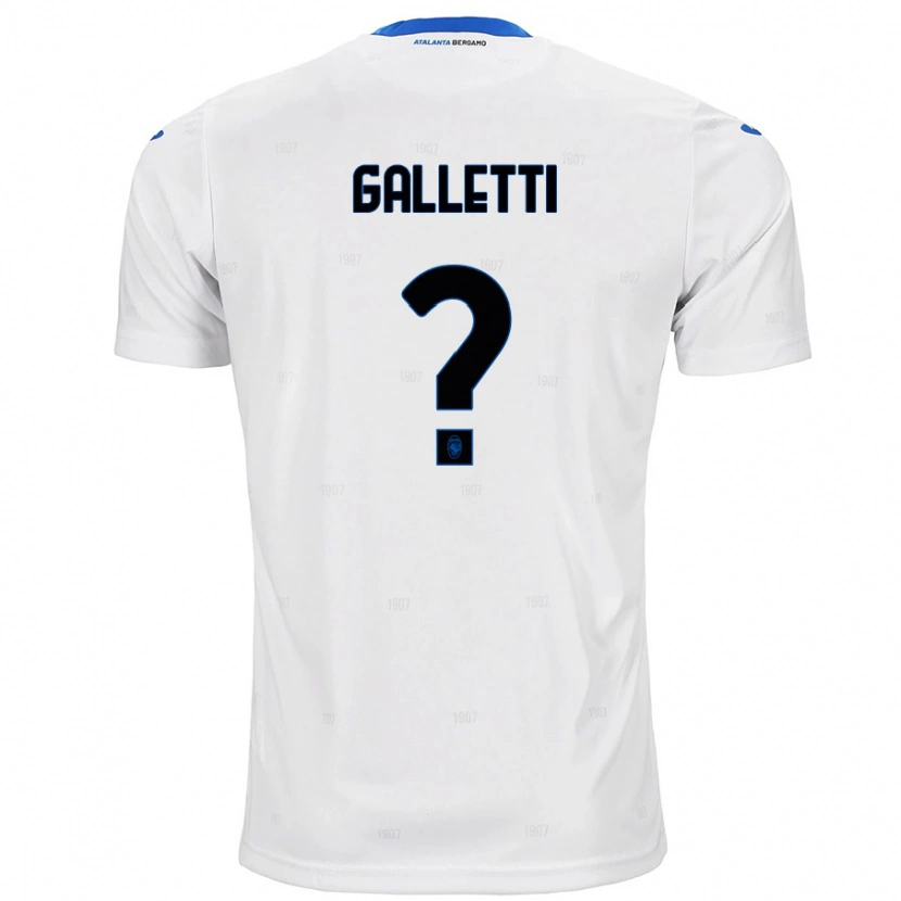 Danxen Kvinnor Elia Galletti #0 Vit Bortatröja Matchtröjor 2024/25 Tröjor T-Tröja