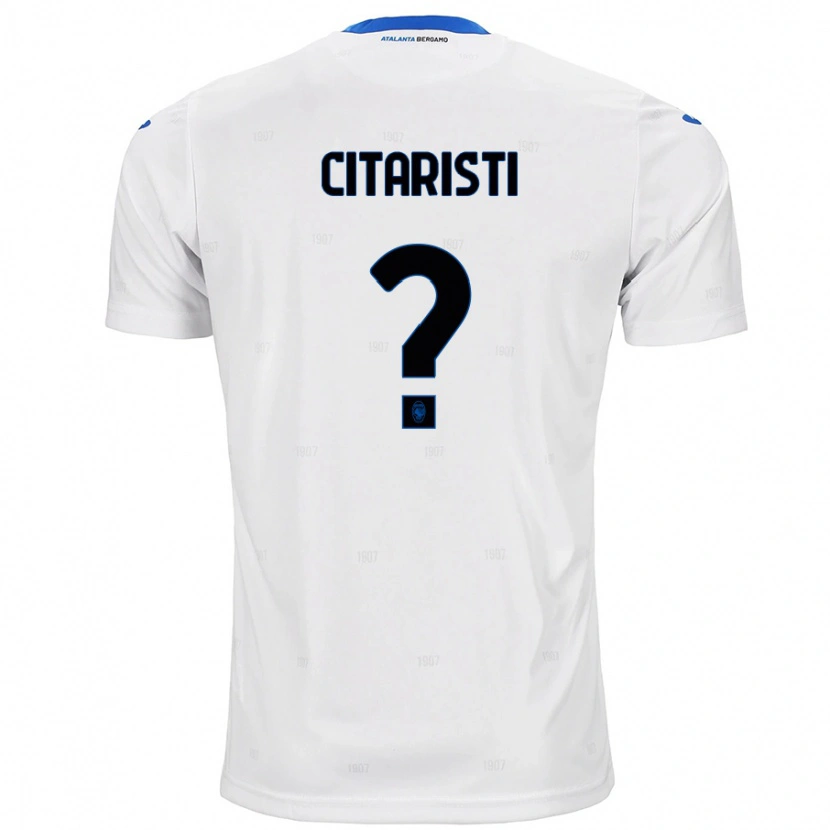 Danxen Kvinnor Christian Citaristi #0 Vit Bortatröja Matchtröjor 2024/25 Tröjor T-Tröja