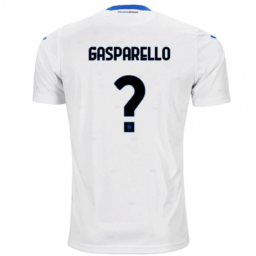 Danxen Kvinnor Francesco Gasparello #0 Vit Bortatröja Matchtröjor 2024/25 Tröjor T-Tröja