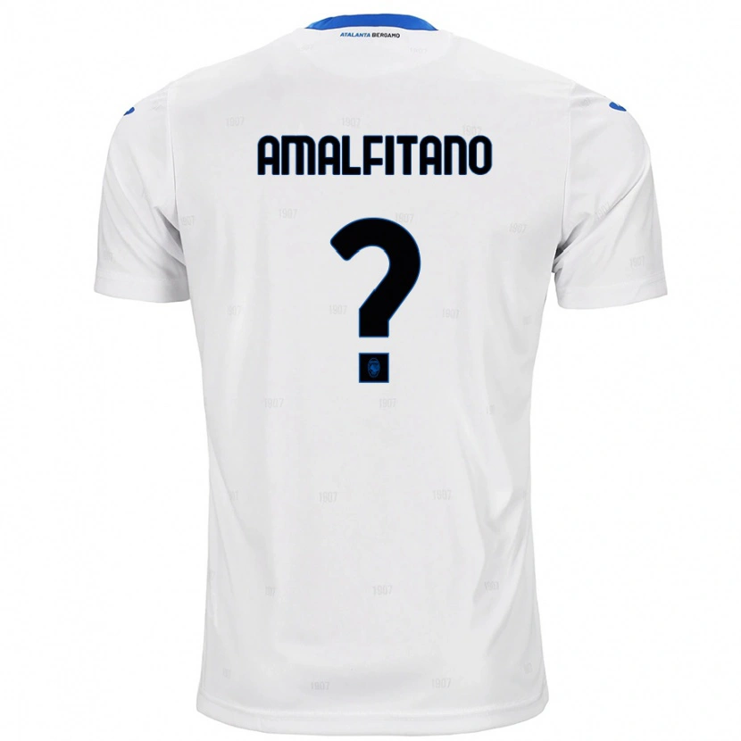 Danxen Kvinnor Nicolò Amalfitano #0 Vit Bortatröja Matchtröjor 2024/25 Tröjor T-Tröja