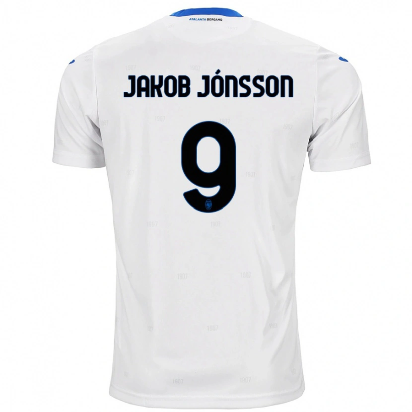 Danxen Kvinnor Birkir Jakob Jónsson #9 Vit Bortatröja Matchtröjor 2024/25 Tröjor T-Tröja