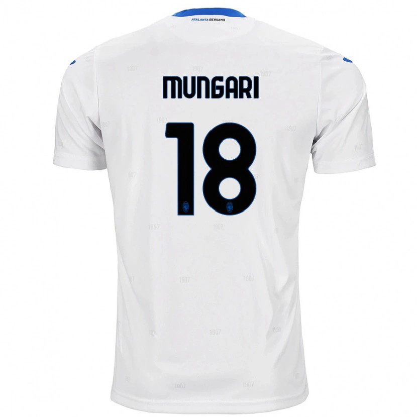 Danxen Kvinnor Giuseppe Mungari #18 Vit Bortatröja Matchtröjor 2024/25 Tröjor T-Tröja
