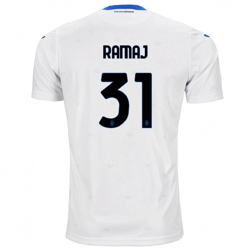 Danxen Kvinnor Gabriel Ramaj #31 Vit Bortatröja Matchtröjor 2024/25 Tröjor T-Tröja