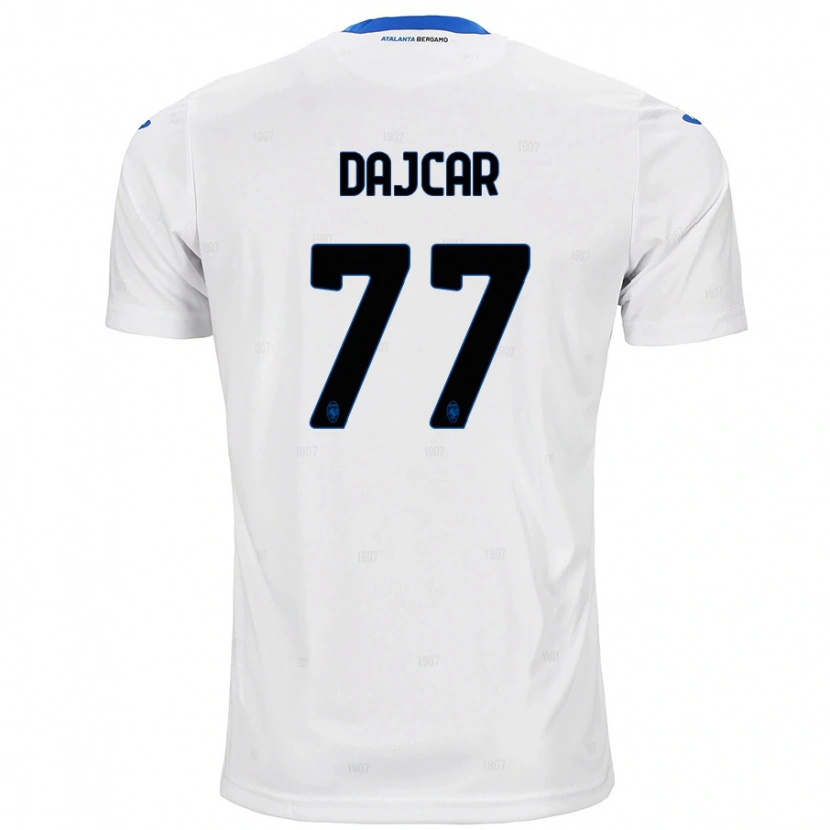 Danxen Kvinnor Matevz Dajcar #77 Vit Bortatröja Matchtröjor 2024/25 Tröjor T-Tröja