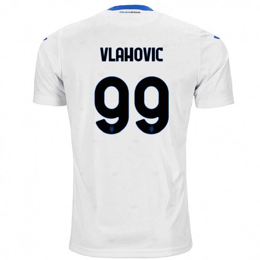 Danxen Kvinnor Vanja Vlahovic #99 Vit Bortatröja Matchtröjor 2024/25 Tröjor T-Tröja