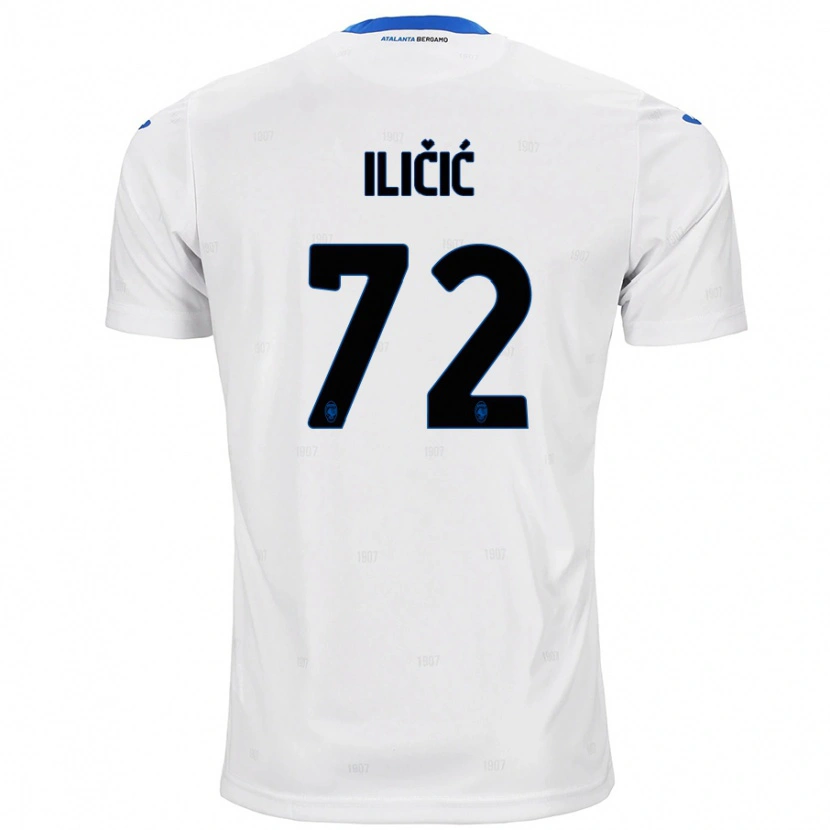 Danxen Kvinnor Josip Ilicic #72 Vit Bortatröja Matchtröjor 2024/25 Tröjor T-Tröja