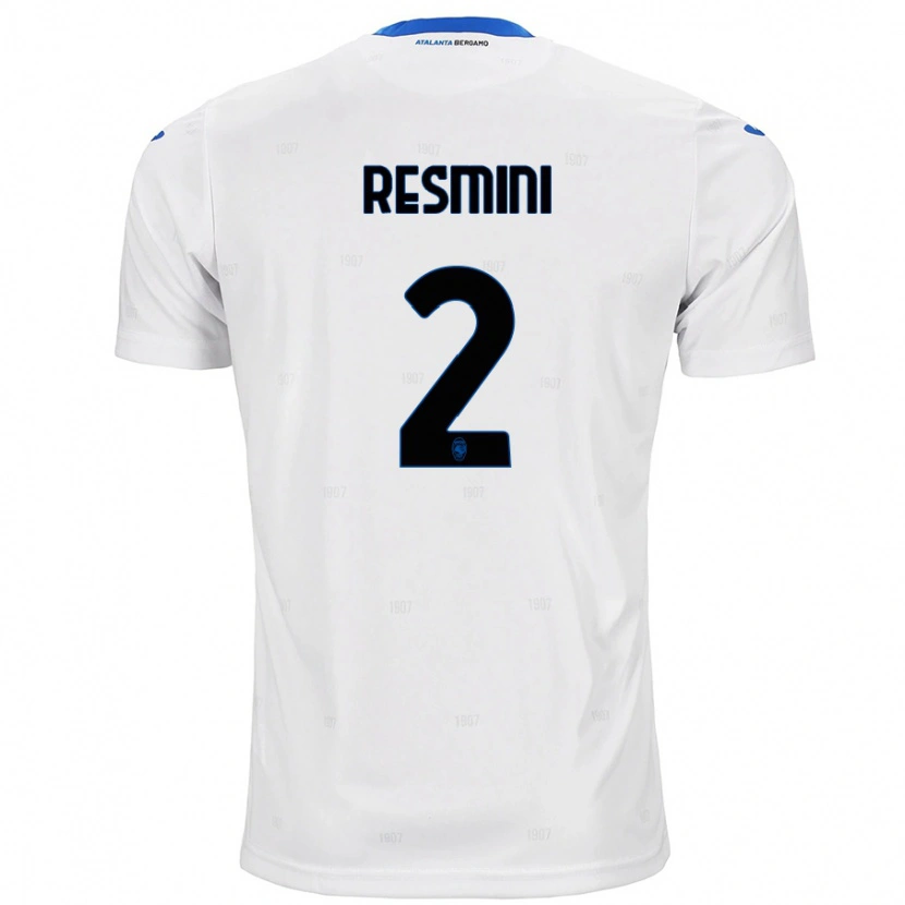 Danxen Kvinnor Martina Resmini #2 Vit Bortatröja Matchtröjor 2024/25 Tröjor T-Tröja
