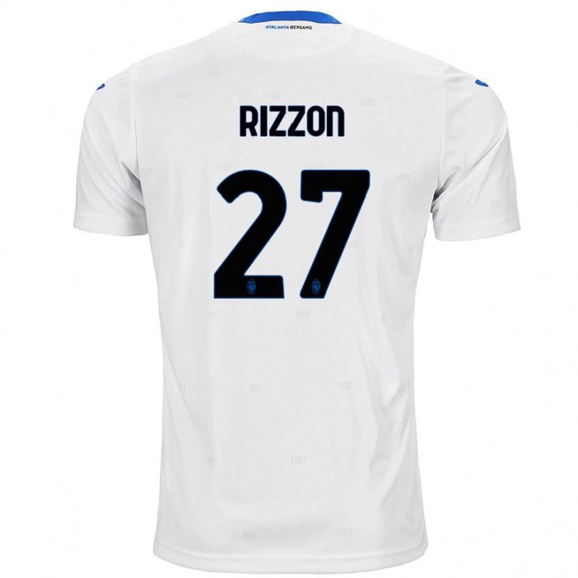 Danxen Kvinnor Giulia Rizzon #27 Vit Bortatröja Matchtröjor 2024/25 Tröjor T-Tröja