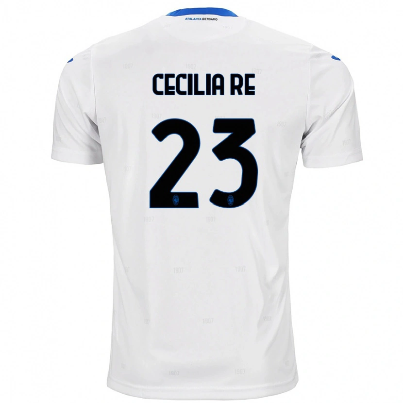 Danxen Kvinnor Cecilia Re #23 Vit Bortatröja Matchtröjor 2024/25 Tröjor T-Tröja