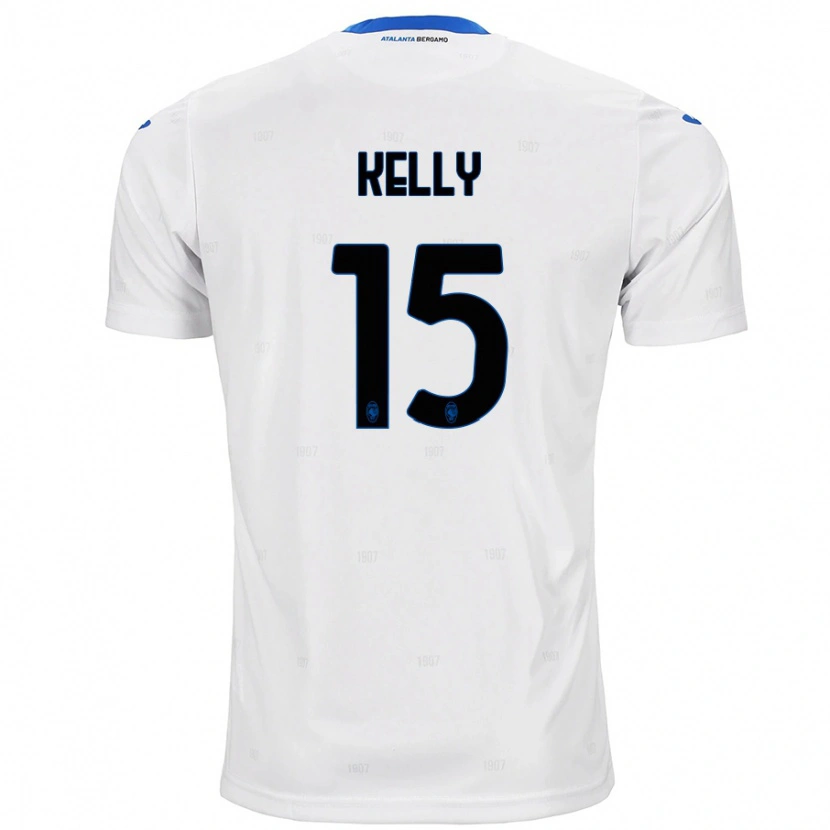 Danxen Kvinnor Maegan Kelly #15 Vit Bortatröja Matchtröjor 2024/25 Tröjor T-Tröja