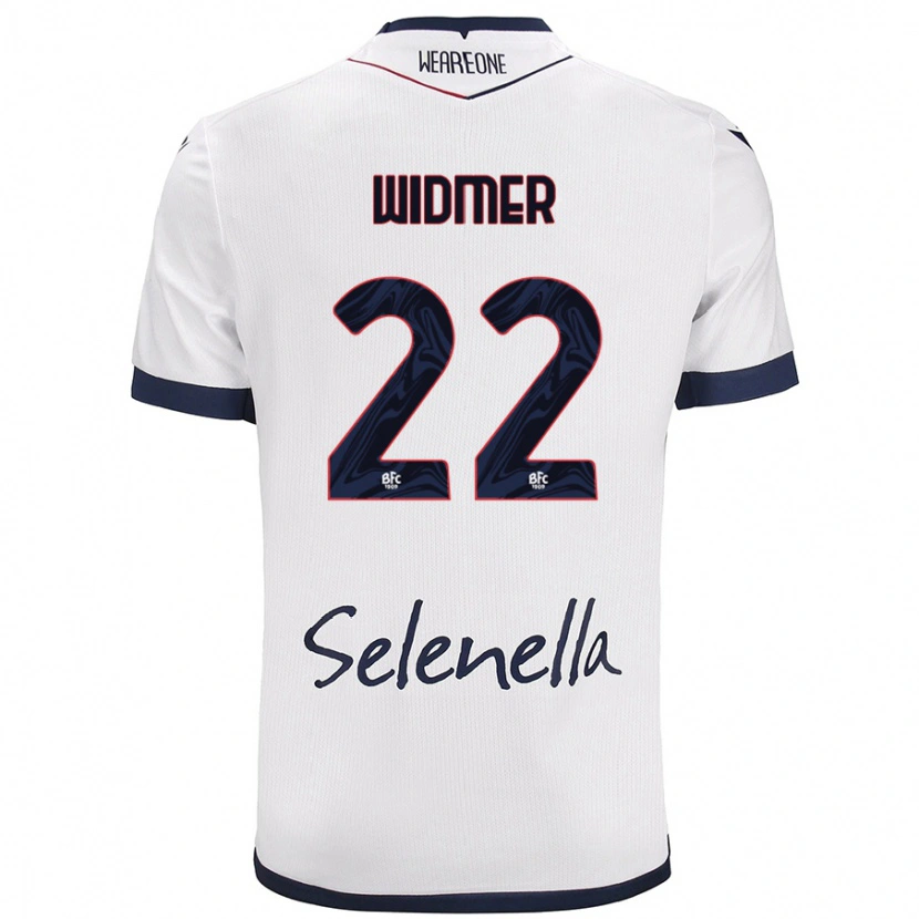 Danxen Kvinnor Renato Widmer D’autilia #22 Vit Kungsblå Bortatröja Matchtröjor 2024/25 Tröjor T-Tröja