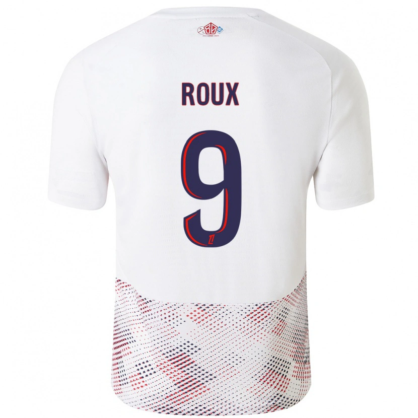 Danxen Kvinnor Danielle Roux #9 Vit Kungsblå Bortatröja Matchtröjor 2024/25 Tröjor T-Tröja