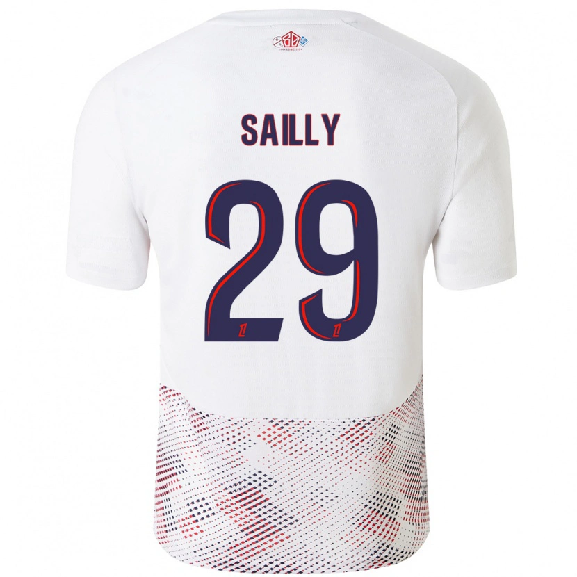 Danxen Kvinnor Charlotte Sailly #29 Vit Kungsblå Bortatröja Matchtröjor 2024/25 Tröjor T-Tröja