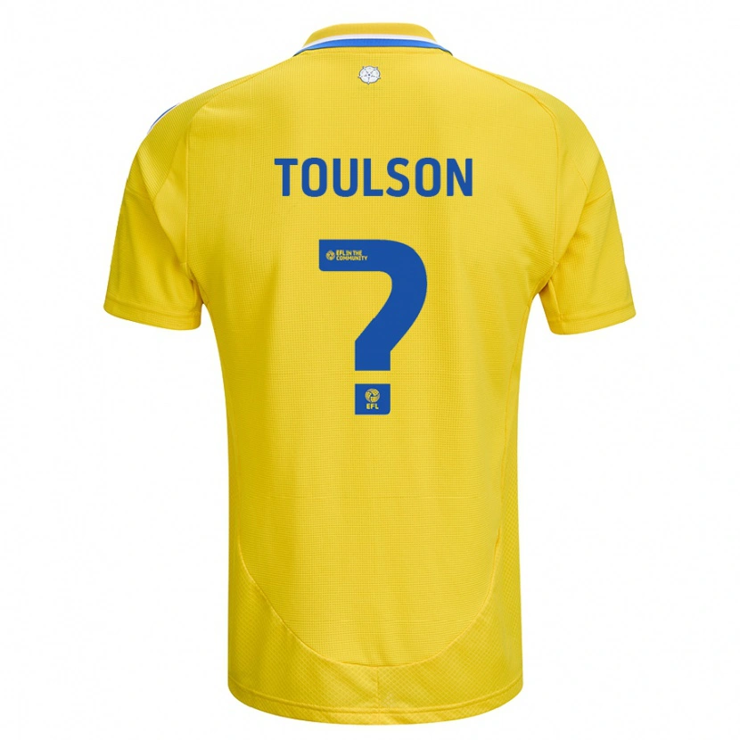 Danxen Kvinnor Daniel Toulson #0 Gul Blå Bortatröja Matchtröjor 2024/25 Tröjor T-Tröja