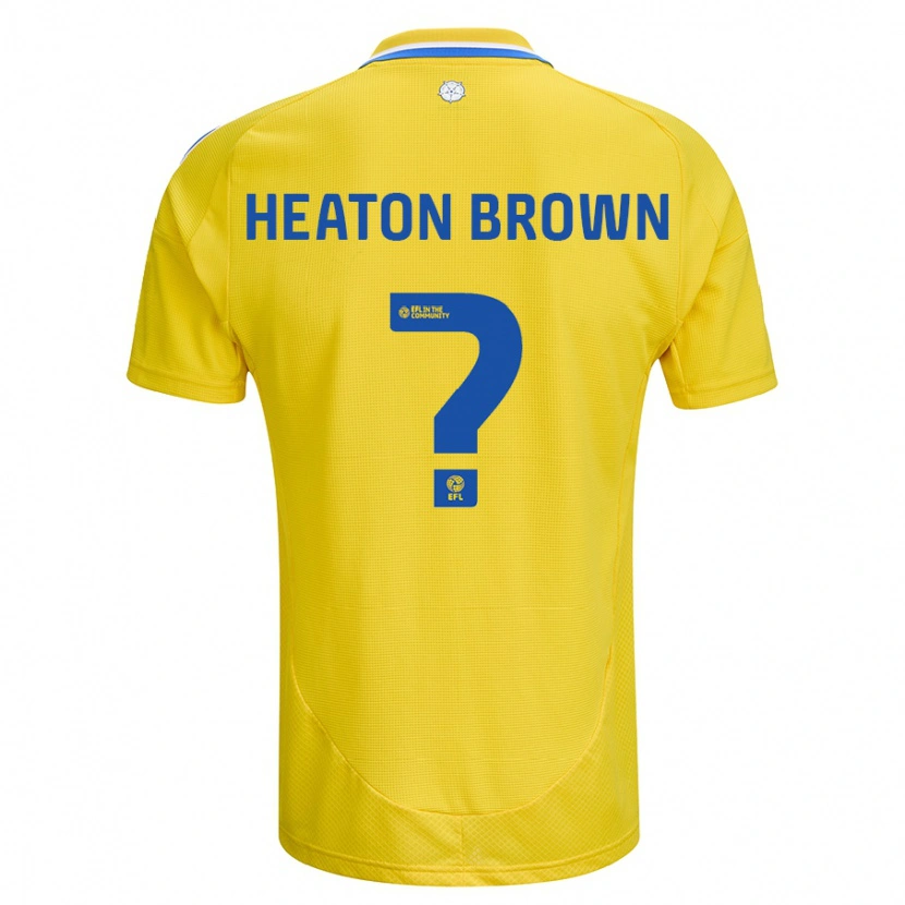 Danxen Kvinnor Heaton Brown #0 Gul Blå Bortatröja Matchtröjor 2024/25 Tröjor T-Tröja