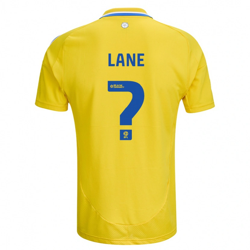 Danxen Kvinnor Freddie Lane #0 Gul Blå Bortatröja Matchtröjor 2024/25 Tröjor T-Tröja