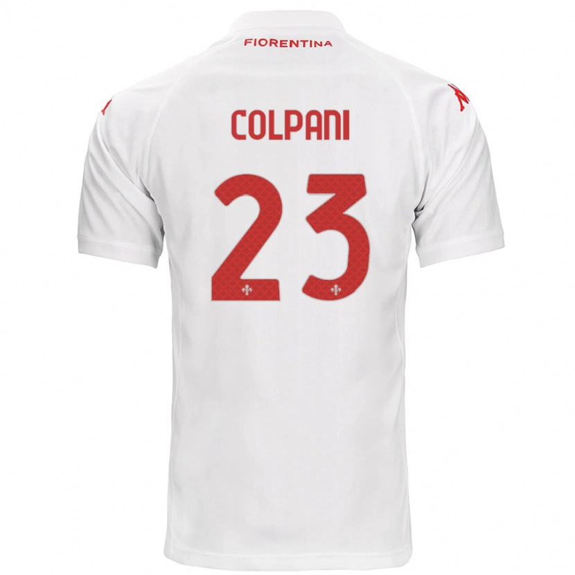 Danxen Kvinnor Andrea Colpani #23 Vit Bortatröja Matchtröjor 2024/25 Tröjor T-Tröja
