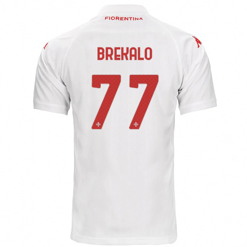 Danxen Kvinnor Josip Brekalo #77 Vit Bortatröja Matchtröjor 2024/25 Tröjor T-Tröja