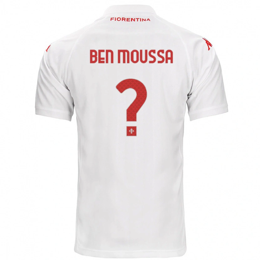 Danxen Kvinnor Mehdi Ben Moussa #0 Vit Bortatröja Matchtröjor 2024/25 Tröjor T-Tröja