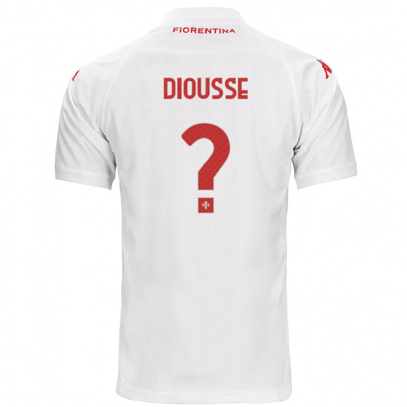 Danxen Kvinnor Birahim Diousse #0 Vit Bortatröja Matchtröjor 2024/25 Tröjor T-Tröja