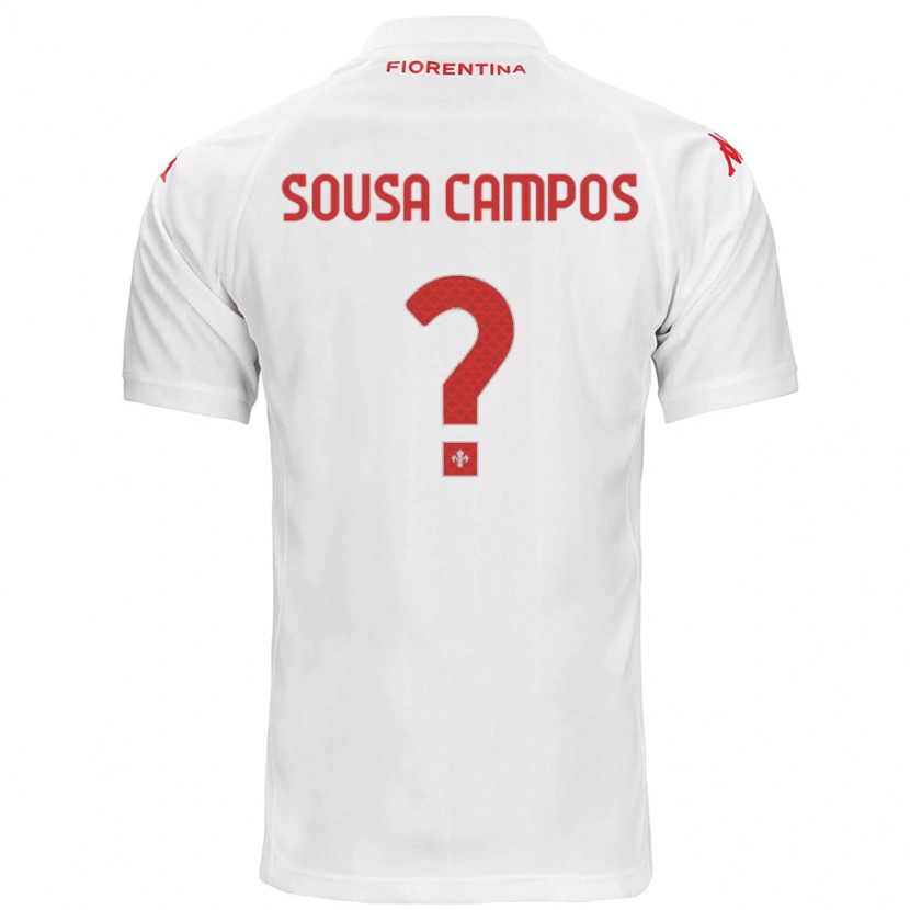 Danxen Kvinnor Matteo Sousa Campos #0 Vit Bortatröja Matchtröjor 2024/25 Tröjor T-Tröja