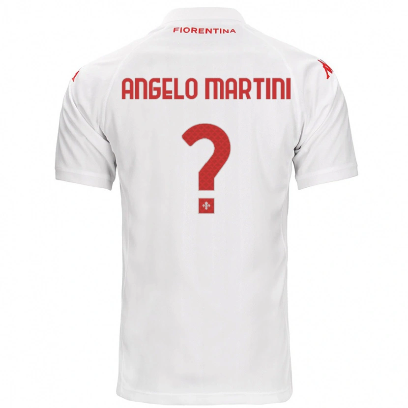 Danxen Kvinnor Angelo Martini #0 Vit Bortatröja Matchtröjor 2024/25 Tröjor T-Tröja