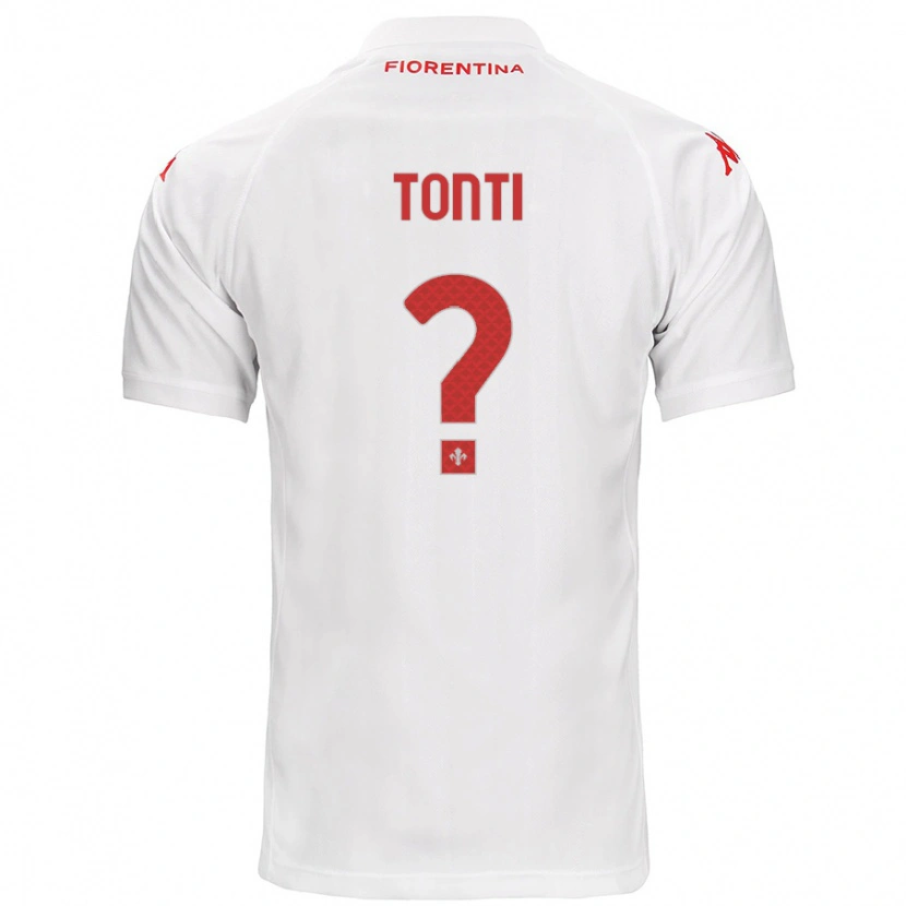 Danxen Kvinnor Federico Tonti #0 Vit Bortatröja Matchtröjor 2024/25 Tröjor T-Tröja