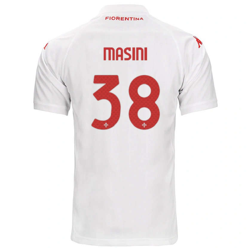 Danxen Kvinnor Linda Masini #38 Vit Bortatröja Matchtröjor 2024/25 Tröjor T-Tröja