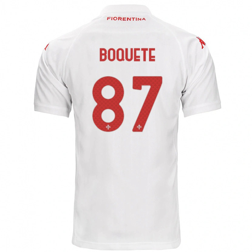 Danxen Kvinnor Verónica Boquete #87 Vit Bortatröja Matchtröjor 2024/25 Tröjor T-Tröja