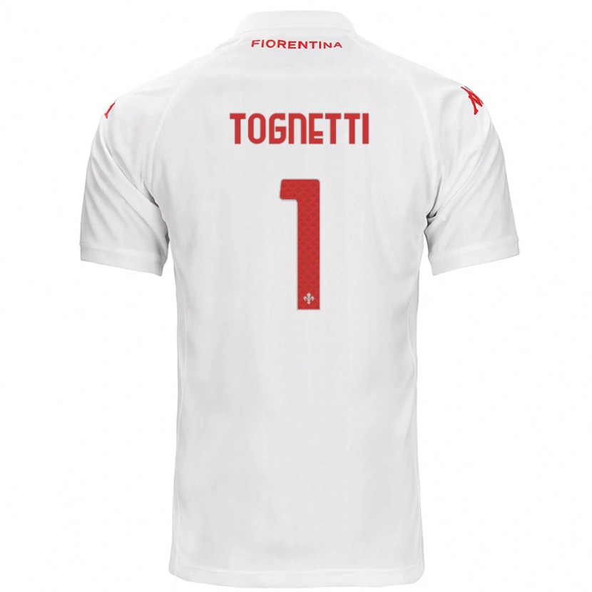 Danxen Kvinnor Laerte Tognetti #1 Vit Bortatröja Matchtröjor 2024/25 Tröjor T-Tröja