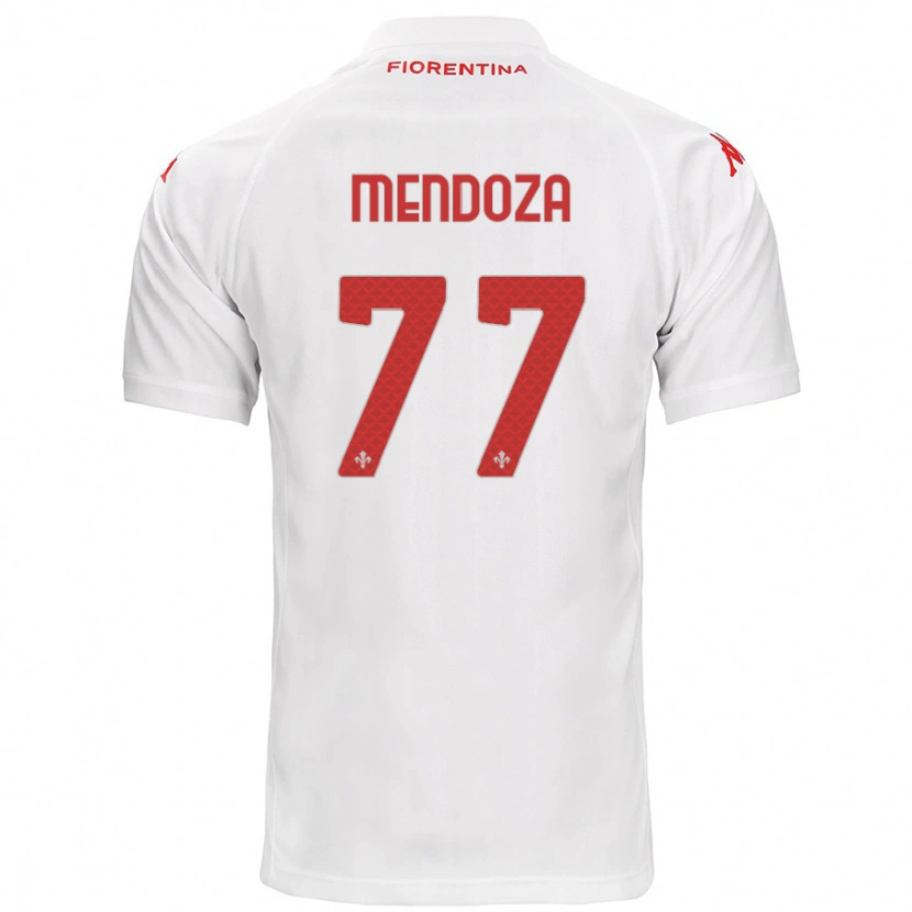Danxen Kvinnor William Mendoza #77 Vit Bortatröja Matchtröjor 2024/25 Tröjor T-Tröja
